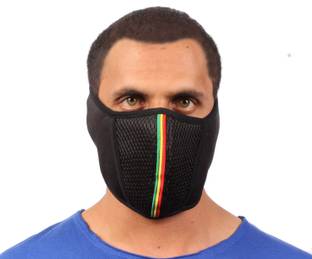 SUSHITO Black Bike Face Mask for Men