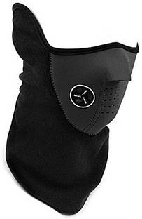 Galaxy Martsk Black Bike Face Mask for Men & Women