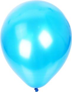 Nxt Gen Solid Sky Blue Metallic Balloons Pack of 50 Pcs Balloon