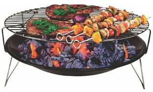 Prestige BBQGrillNetBasketforFish,Vegetables,Steak,Shrimp,Chops Charcoal Grill