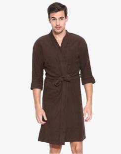 FeelBlue Brown Free Size Bath Robe