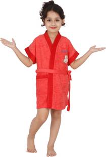 Superior Red Small Bath Robe