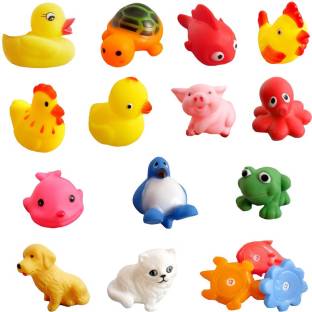Lovely Baby Kuhu Creations Baby Swimming 13 Pcs Sounding Bath Toy