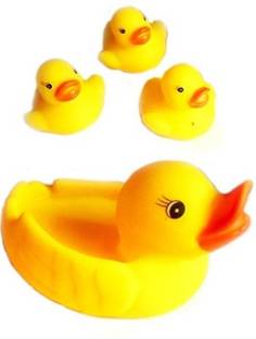 Nishi Mother Duck With Three Kids Bath Toy