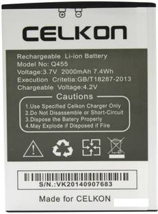 Celkon Mobile Battery For  Celkon Q455