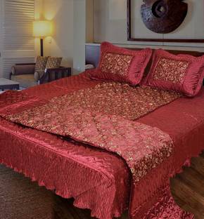 Chelsi Satin King Sized Bedding Set