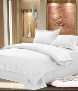 Iwonder 104 TC कॉटन डबल किंग सॉलिड बेडशीट