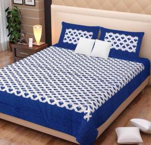 100% cotton bedsheet 300 TC Cotton Double Printed Flat Bedsheet