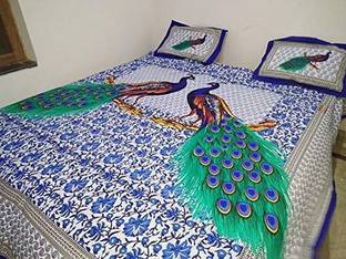 JBC Collection Cotton Double Flat 210 TC Printed Bedsheet