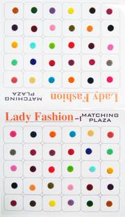Lady FASHION Colourful Multi Matching Plaza 1110201601 Forehead Multicolor Bindis