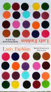 Lady FASHION Matching Plaza 2510201609 Forehead Multicolor Bindis