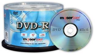 Moser Baer DVD-R Pro 50 Pack Normal Cake Box