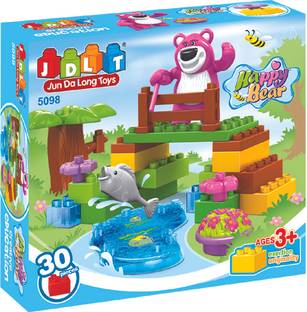 Toyhouse Happy Bear Blocks 30 pcs Set