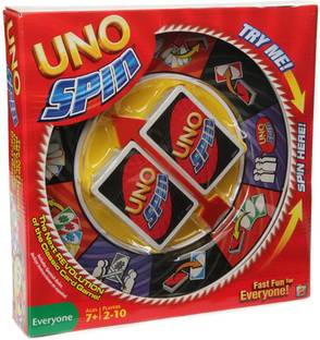 mattel GAMES UNO Spin Party & Fun Board Game
