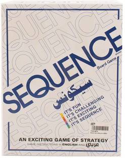 OUT OF THE BOX Sequence Strategy Board Game for 2 To 12 Players Strategy & War Board Game