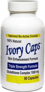 Ivory Caps Skin Whitening Lightening Max Glutathione 1500 mg Pills