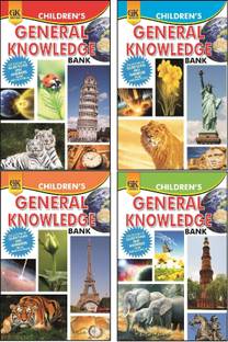 Children's General Knowledge Bank (Set of 4 Books)  - Collection of Questions and Answers from Various Fields