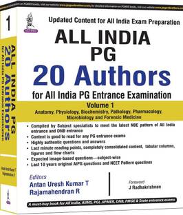 ALL INDIA PG 20 AUTHORS, For All India PG Entrance Examination, Volume 1