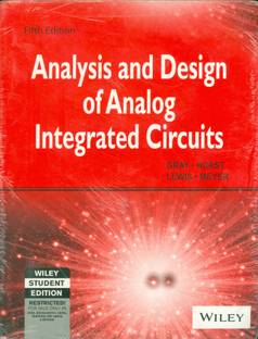 Analysis and Design of Analog Integrated Circuits