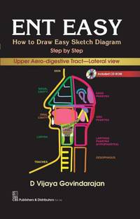 ENT EASY : How to Draw Easy Sketch Diagram Step by Step : Upper Aero-digestive Tract—Lateral View with CD-Rom