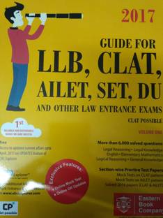guide for LLB,CLAT, AILET, SET, DU law entrance exams