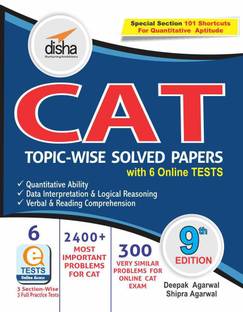 Cat Topic-Wise Solved Papers with 6 Online Practice Sets