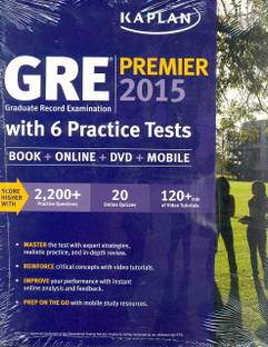 GRE Premier 2015 with 6 Practice Tests Book + DVD + Online + Mobile