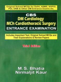 Cbs Dm Cardiology Mch Cardiothoracic Surgery Entrance Examination 3E (Pb 2014)