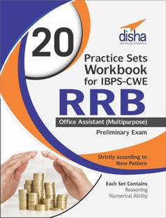 20 Practice Sets Workbook for IBPS-CWE RRB Office Assistant (Multipurpose) Preliminary Exam