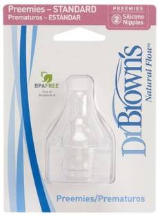 Dr. Brown's Natural Flow Preemie Standard Nipple pack of 4 Preemie Flow Nipple