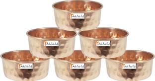 Prisha India Craft Copper Vegetable Bowl High Quality Handmade Pure Hammered Dinner Katoris for use Dinner Restaurant Hotel Home Ware Gift Item
