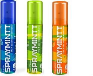 Midas Care 1 second Instant Mouth Freshener - Saunfshiver + Icymint + Orangewave Combo