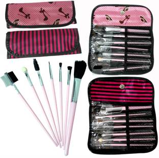 adbeni Wallet Makeup Brush 7 In 1 set 01