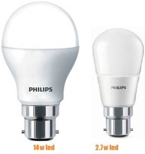 PHILIPS 2.7 W, 14 W Standard B22 LED Bulb