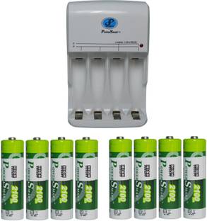Power Smart Fast Charging Unit PS345 Combo With 2 Set 2100mahx4 Cells  Camera Battery Charger