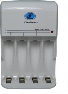 Power Smart Fast Charging Unit PS345 With Auto cut Technology and LED Indicator  Camera Battery Charger