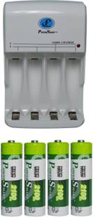 Power Smart Fast Charging Unit PS345 Combo With 2100x4 mah Cells  Camera Battery Charger
