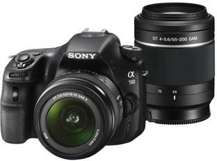SONY Alpha SLT-A58Y DSLR Camera (Body with DT 18 - 55 mm F3.5 - 5.6 SAM II and DT 55 - 200 mm F4 - 5.6 SAM)