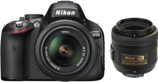 NIKON D5100 with (AF-S 18 - 55 mm VR Kit + AF-S DX NIKKOR 35 mm f/1.8G) DSLR Camera