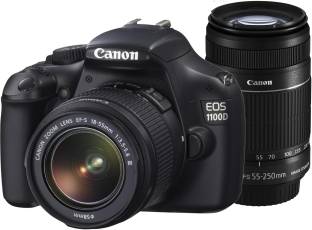 Canon EOS 1100D DSLR Camera (Body with EF-S 18-55 mm IS II & EF-S 55-250 mm Lenses)