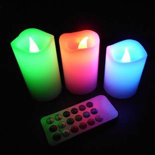 M Supervision Diwali Special - 12 LED Color changing light with Remote Control Candle