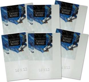 Toygully Painting Cotton Mediun Grain Canvas Board (Set of 6)