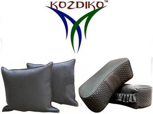 KOZDIKO Grey Leatherite Car Pillow Cushion for Chevrolet