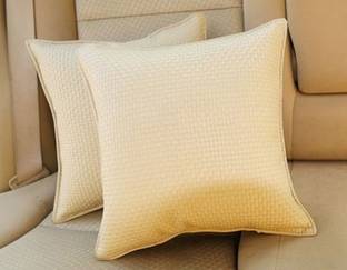 KOZDIKO Beige Leatherite Car Pillow Cushion for Universal For Car