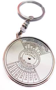 ADITYA TRADERS "50 years calendar" pure metal keychain Key Chain