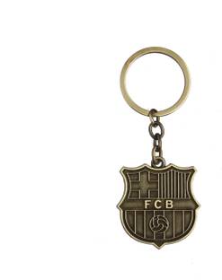 AVI Metal Golden Colour Singlesided Barcelona Key Chain