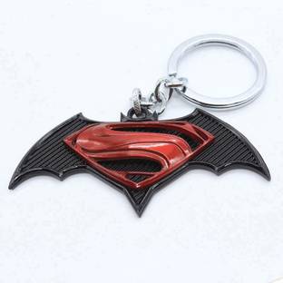 Optimus traders Batman Superman red black Metal Keychain Key Chain