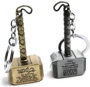 AMR THOR HAMMER SILVER AND GOLDEN Key Chain