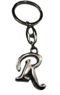 ADITYA TRADERS 'R' full metal alphabet ring Key Chain