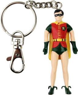 NJ Croce Robin Bendable Action Figure With Ring Locking Key Chain